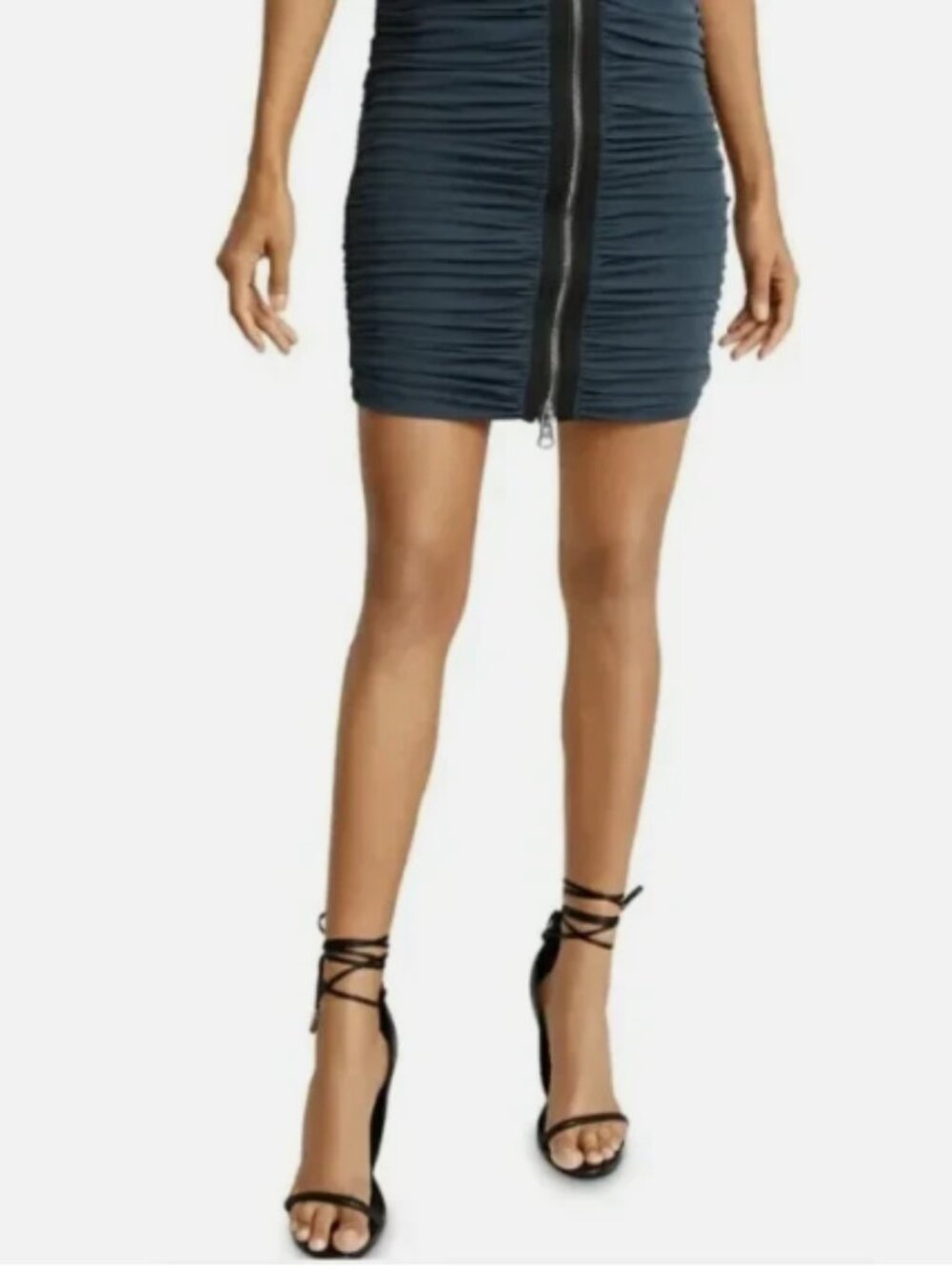 Reiss Tamara Zip Ruched Pencil Skirt Size 0-MSRP $210